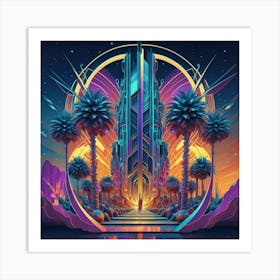 Futuristic City Art Print