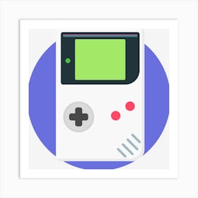 Game Gameboy Portable Retro Video Game Art Print