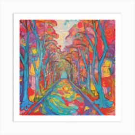 Path Through The Trees Art Print