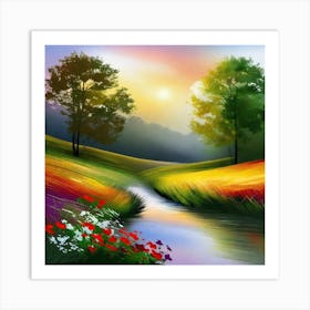 Landscape Painting 203 Art Print