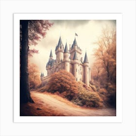 Castle In The Woods Art Print