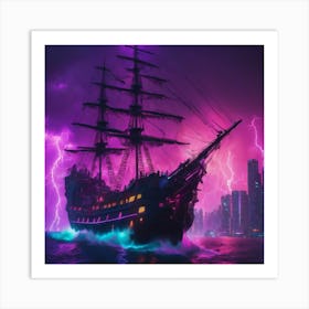 Pirate Ship  Art Print