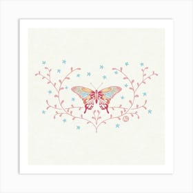 Graceful Flutter -Ruby Whisper- Art Print