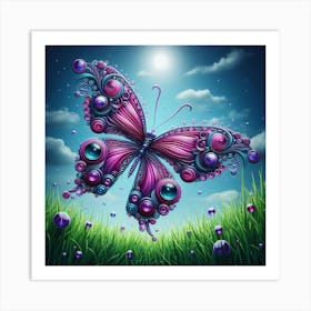 Butterfly In The Sky Art Print