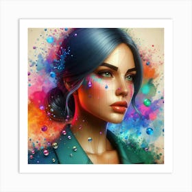 A stylish lady 19 Art Print