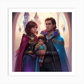 Disney Frozen Couple Art Print