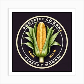 Sweetcorn As A Logo (11) Art Print