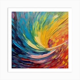 Rainbow Swirl Art Print