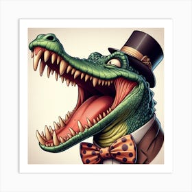 Happy Croc Art Print