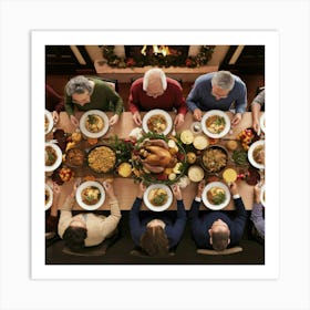 Thanksgiving Dinner 3 Art Print