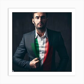 Italian Man In Suit 1 Art Print