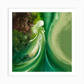 Green Goddess Art Print