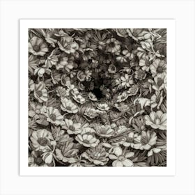 Flower Vortex Art Print