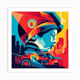 Firefighter Art Print