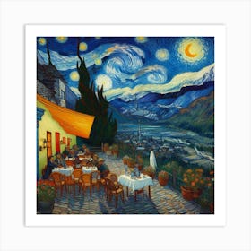 Van Gogh Painted A Cafe Terrace At The Foot Of The Himalayas 2 Art Print