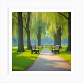 Willow Trees Art Print