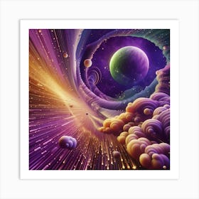 Galaxy In Space Art Print