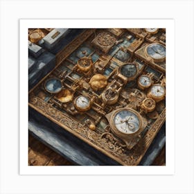 Clocks And Watches Art Print