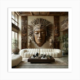 Indian Head 2 Art Print