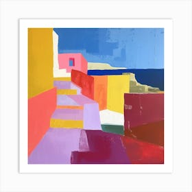 Abstract Travel Collection Greece 3 Art Print