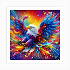 Colorful Eagle 2 Art Print