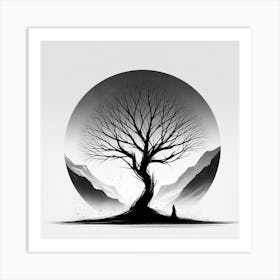 Lone Tree 4 Art Print