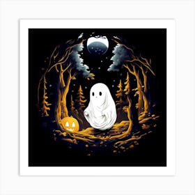 Ghost In The Woods Art Print