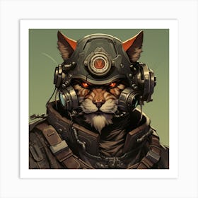 Sci-Fi Cat 1 Art Print