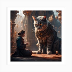 Tiger And The Lion Art Print