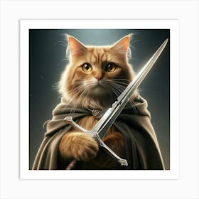 Lord Of The Rings Cat Art Print