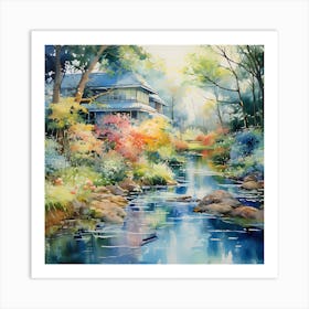 Serenade in Brushstrokes: Giverny Melodies Art Print