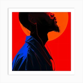 Portrait Of A Black Man 5 Art Print