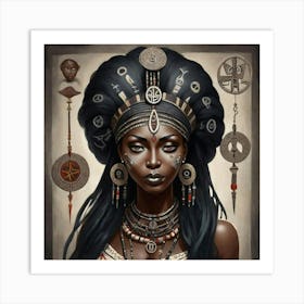 Afro-American Woman Art Print