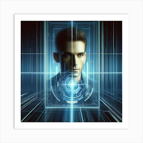 Futuristic Man 2 Art Print