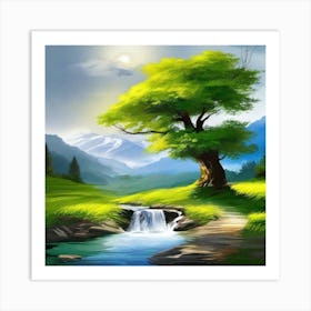 Landscape Painting 214 Art Print