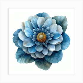 Blue Flower 3 Art Print