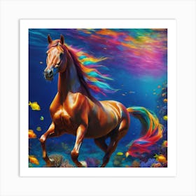 Colorful Horse Art Print