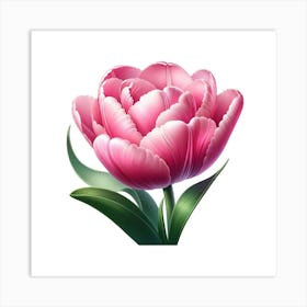 Pink Tulip Art Print