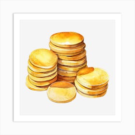 Gold Coins 1 Art Print