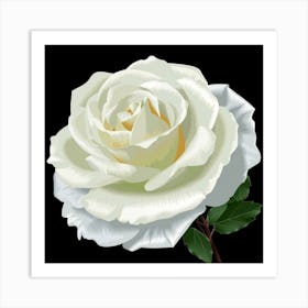 White Rose 2 Art Print