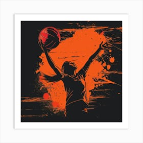 Basketball Player Art Print