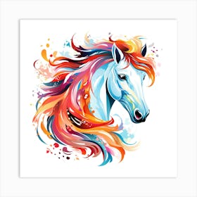 The Horse's Colorful Soul Art Print