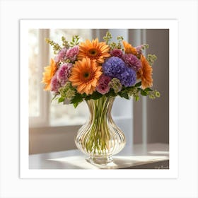 Bouquet Of Flowers Art Print