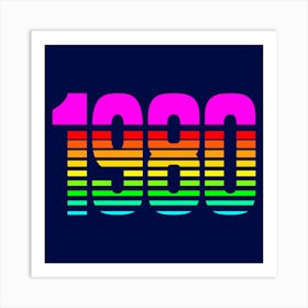 Neon 1980 Art Print