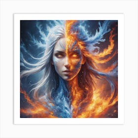 Fire And Ice Art Print