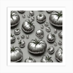 Silver Tomatoes Art Print