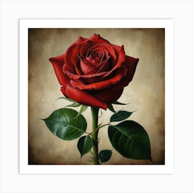 Red Rose 9 Art Print