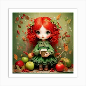 Little Red Haired Girl Art Print