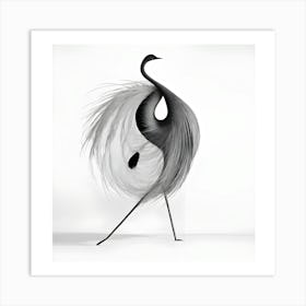 Beautiful swan Art Print