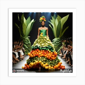 Fruit Dress Art Print